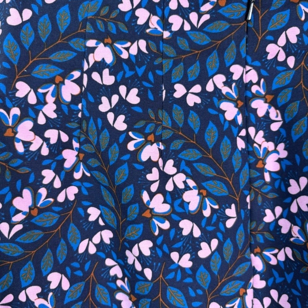 Boden Kensington Floral Pencil Skirt Women's 2 Knee Length Preppy Work Modest - Picture 5 of 8
